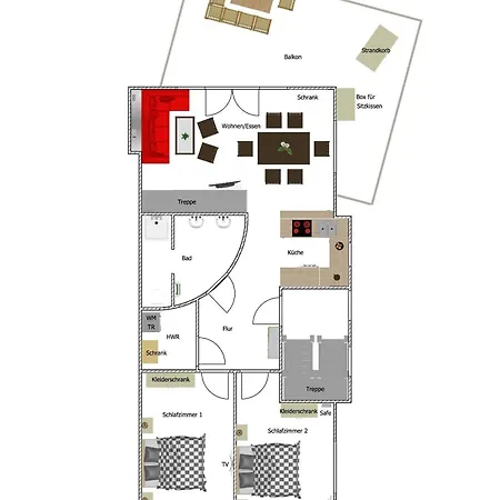 Appartement Harlezauber Carolinensiel